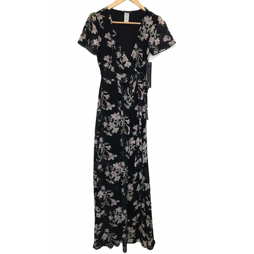 Ryan Michelle Floral Wrap Dress